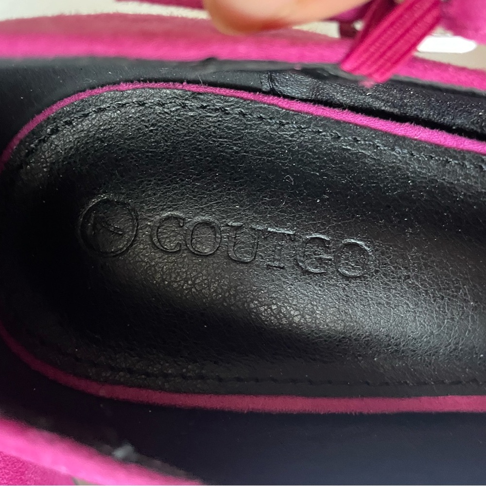 Pink Suede Mary Jane Platform Heels, 7 - Picture 7 of 11